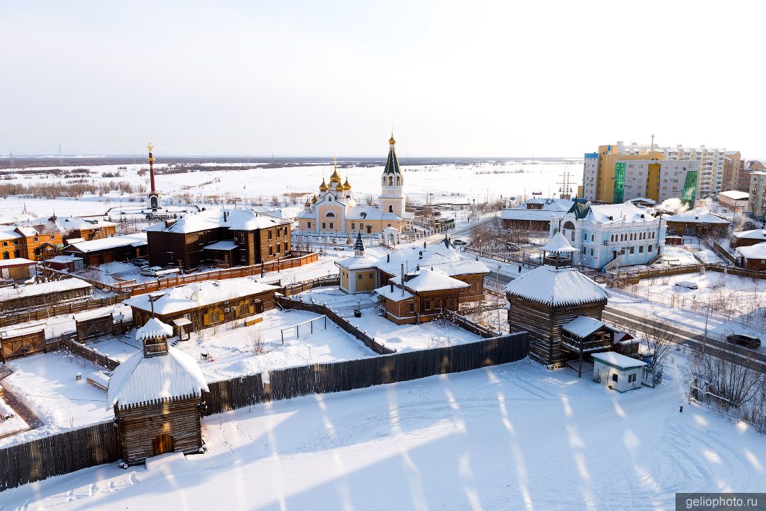 Якутский острог зимой фото