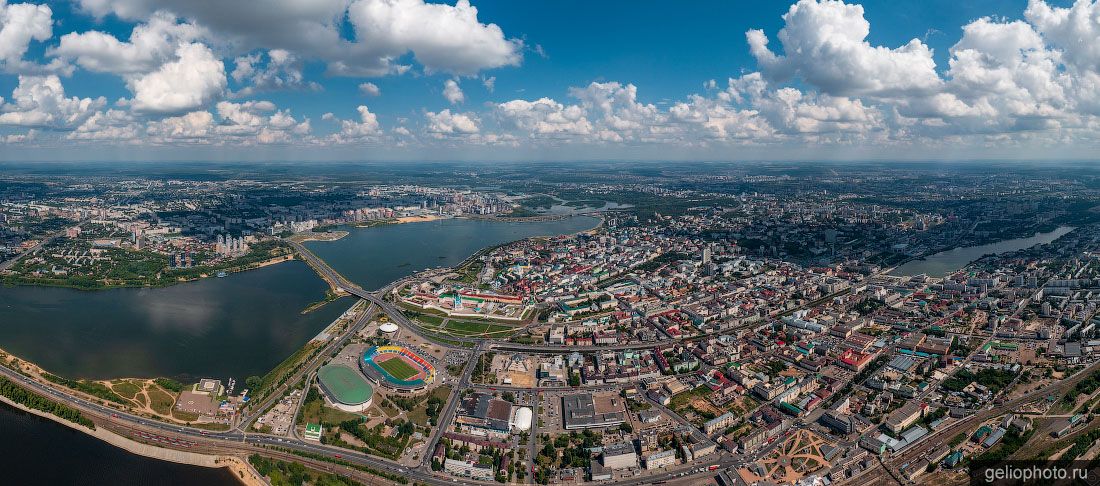Панорама Казани с высоты фото