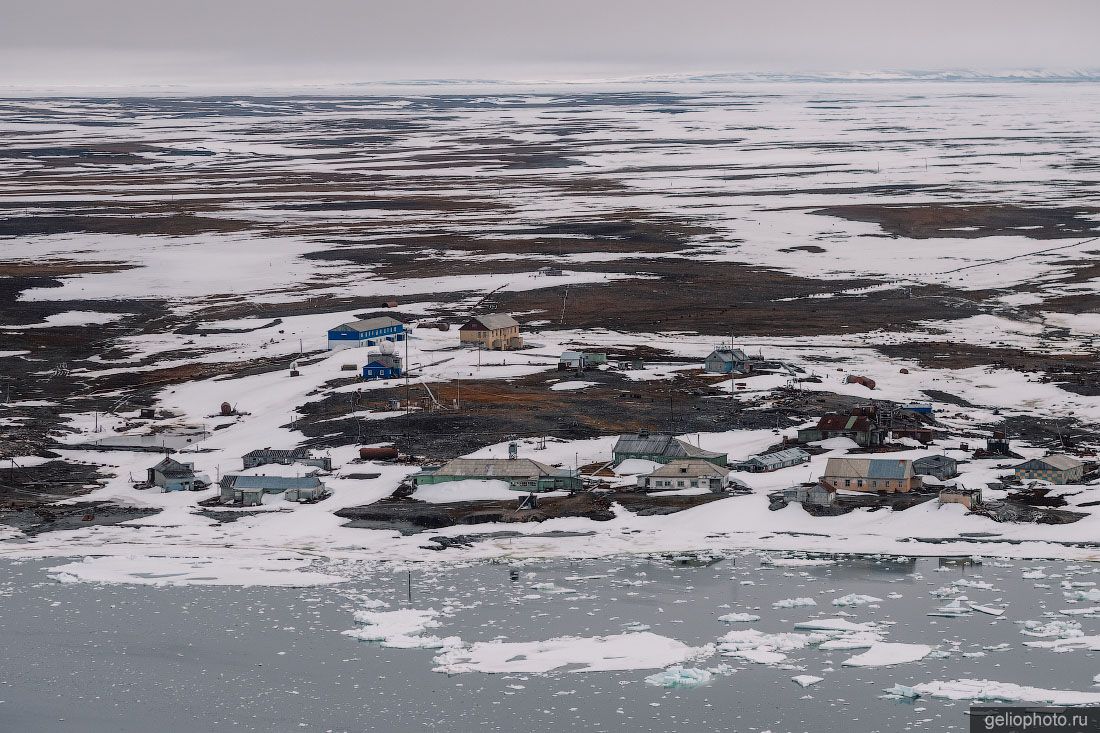 ОГМС на мысе Челюскин с высоты фото