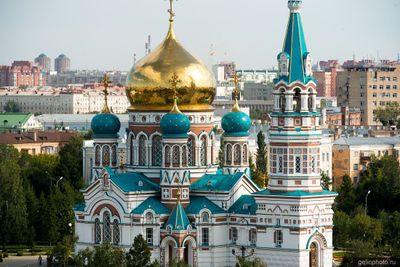 Омский Успенский собор с высоты фото