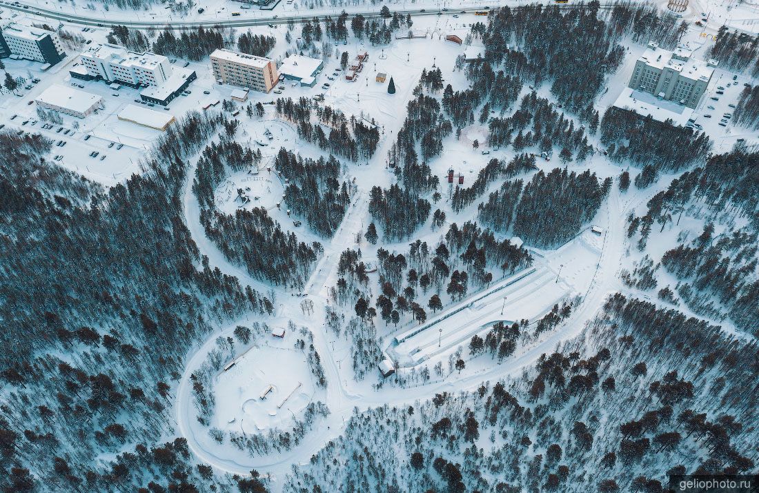 Ноябрьск-парк вид сверху фото