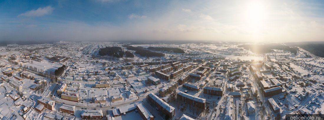 Панорама Яшкино с высоты фото