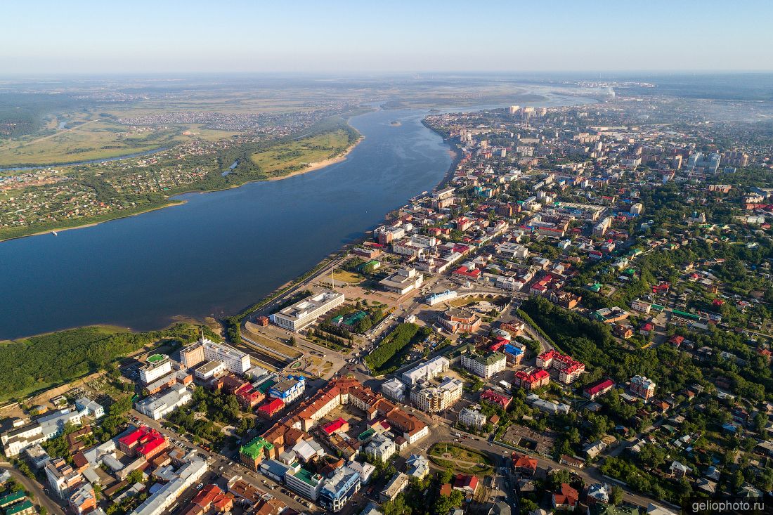 Томск с высоты птичьего полёта фото