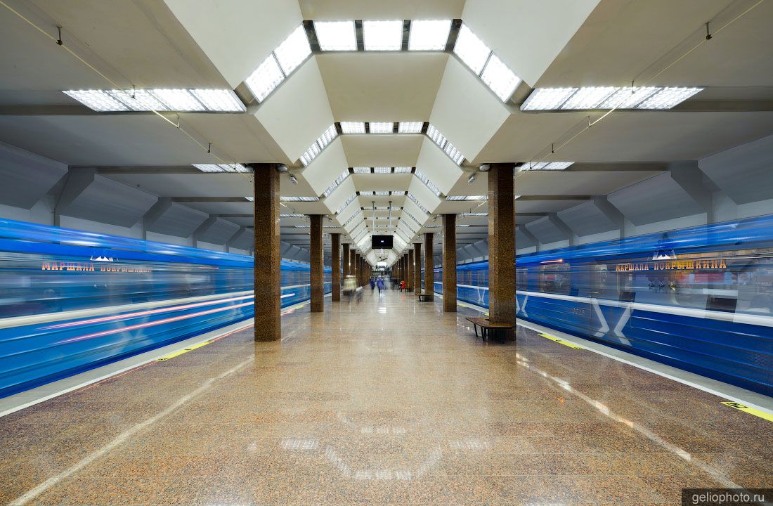 Станция метро Маршала Покрышкина в Новосибирске фото