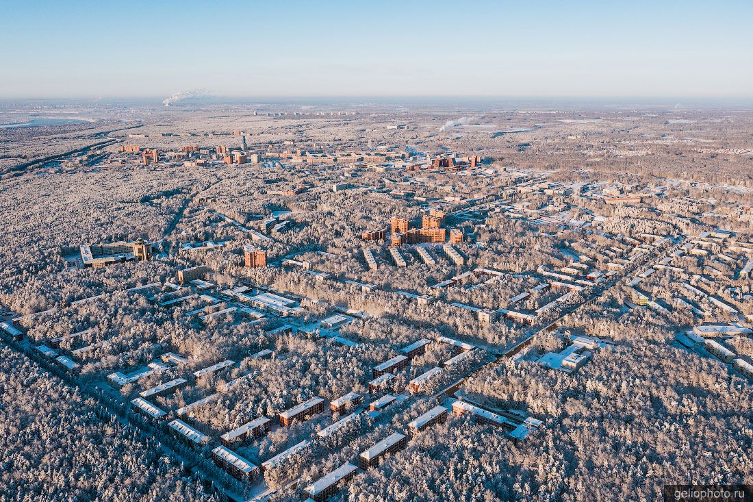 Новосибирский Академгородок зимой фото