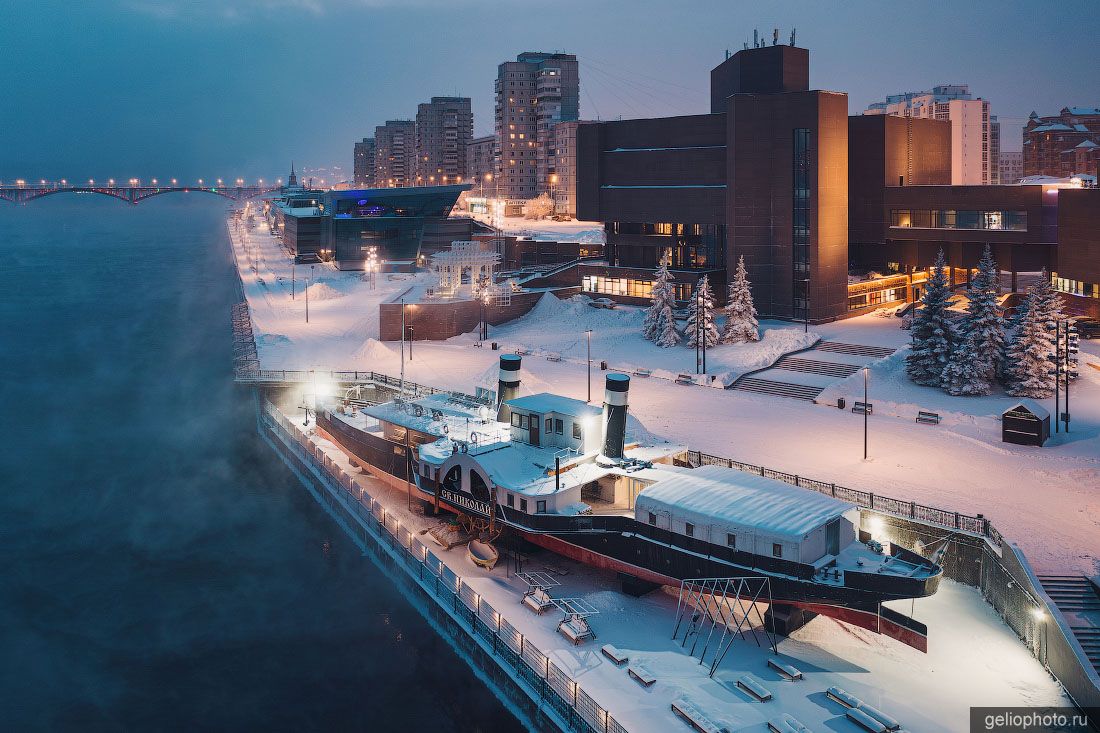 ​Пароход-музей Святитель Николай в Красноярске фото