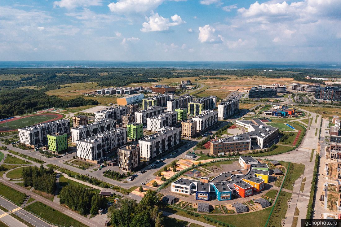 Жилые кварталы Иннополиса с высоты фото