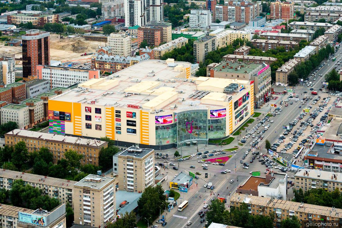 ТРЦ Галерея Новосибирск с высоты фото