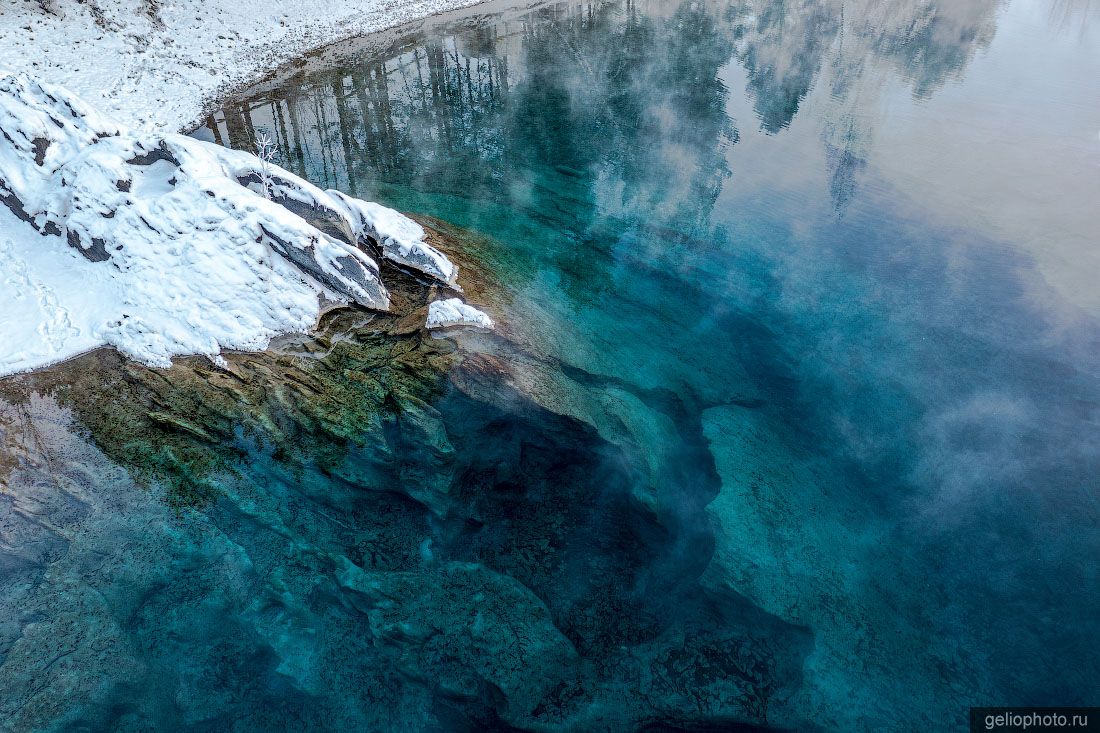 Голубые озёра Горного Алтая с высоты фото
