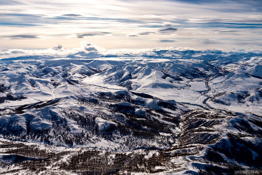 Корякский заповедник на Северной Камчатке с высоты фото