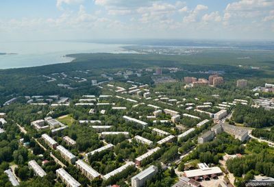 Новосибирский Академгородок с высоты летом фото