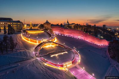 Чкаловская лестница в Нижнем Новгороде фото