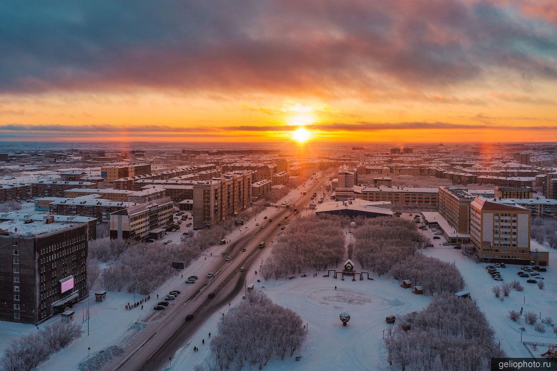 Центральная площадь в Воркуте фото