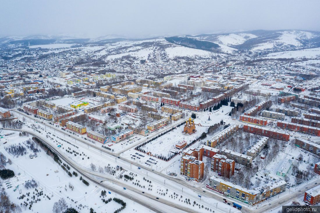 Осинники с высоты зимой фото