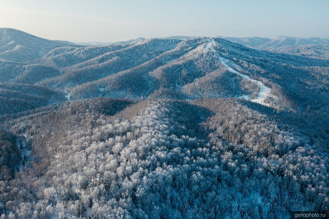 Природа Алтайского края с высоты зимой фото