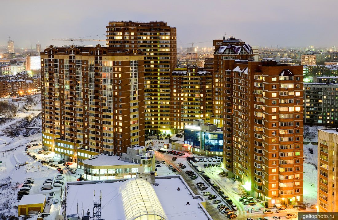 Жилые дома на улице Галущака в Новосибирске фото