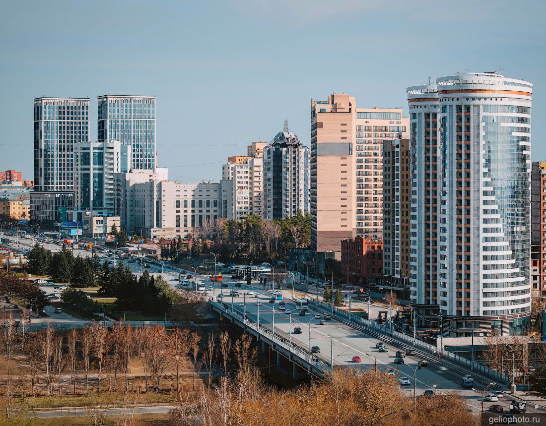 Октябрьская магистраль в Новосибирске фото