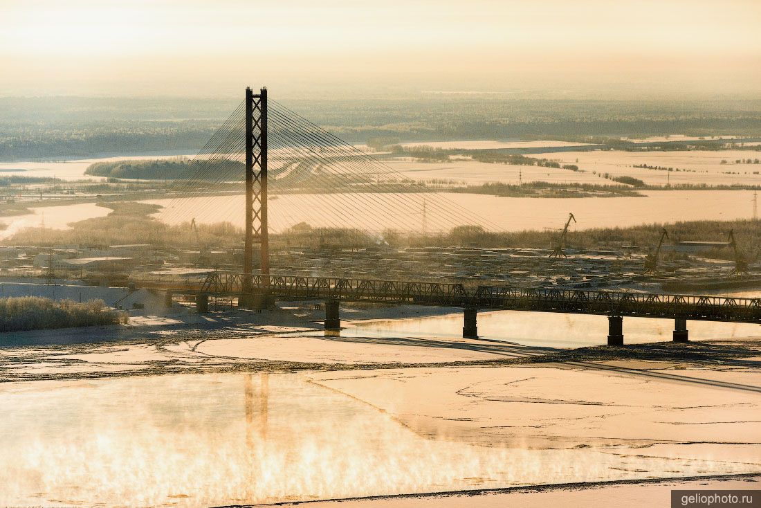 Югорский мост в Сургуте фото