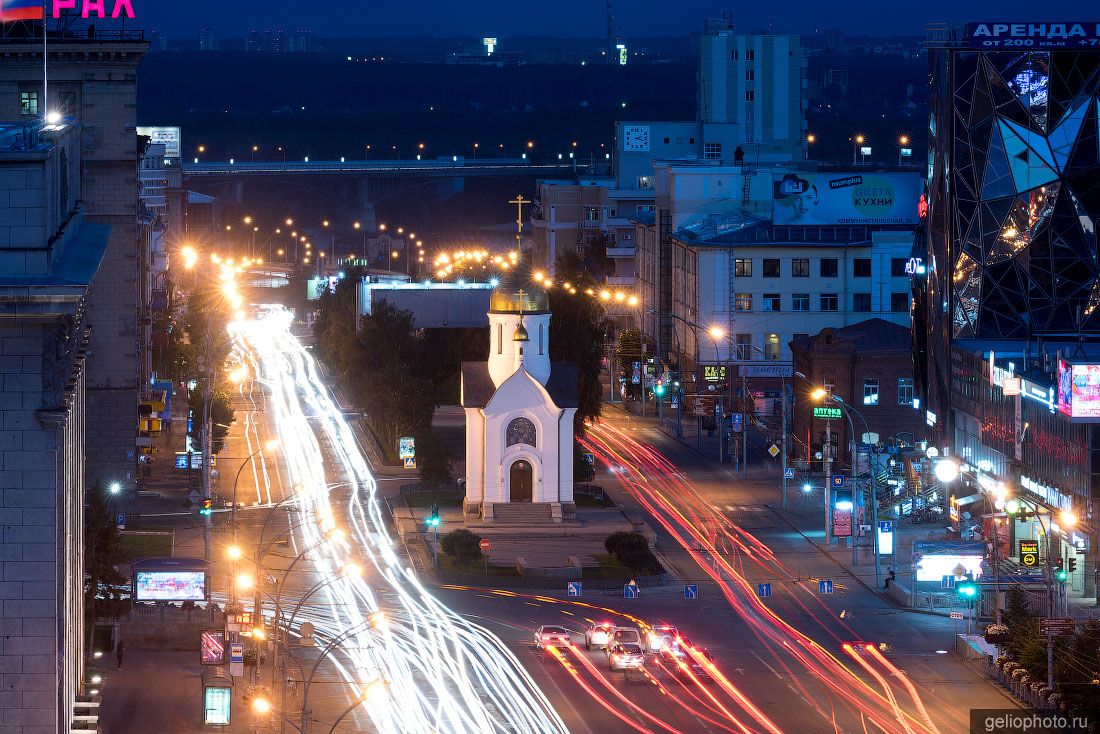 Часовня Николая Чудотворца в Новосибирске фото