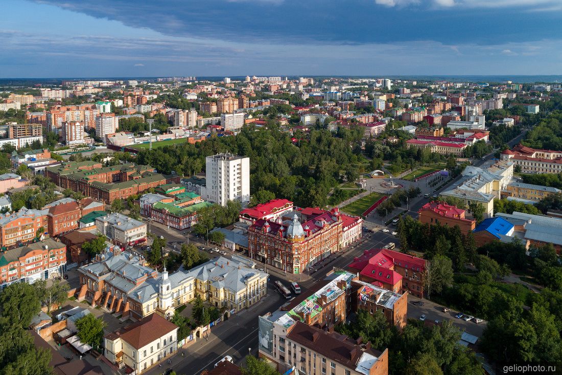 Проспект Ленина в Томске с высоты фото