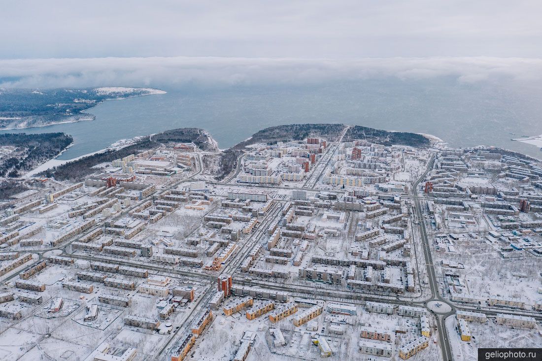 Братск зимой с высоты фото