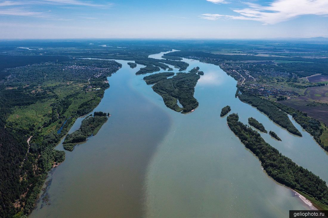 Слияние Бии и Катуни фото