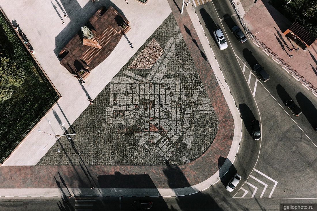 Площадь Ленина в Рязани с высоты фото