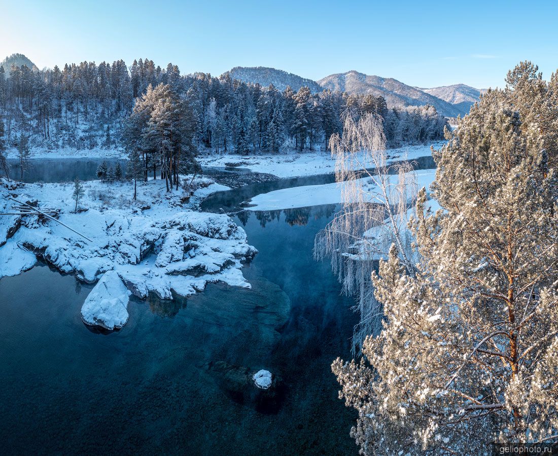 Голубые озёра на реке Катунь фото