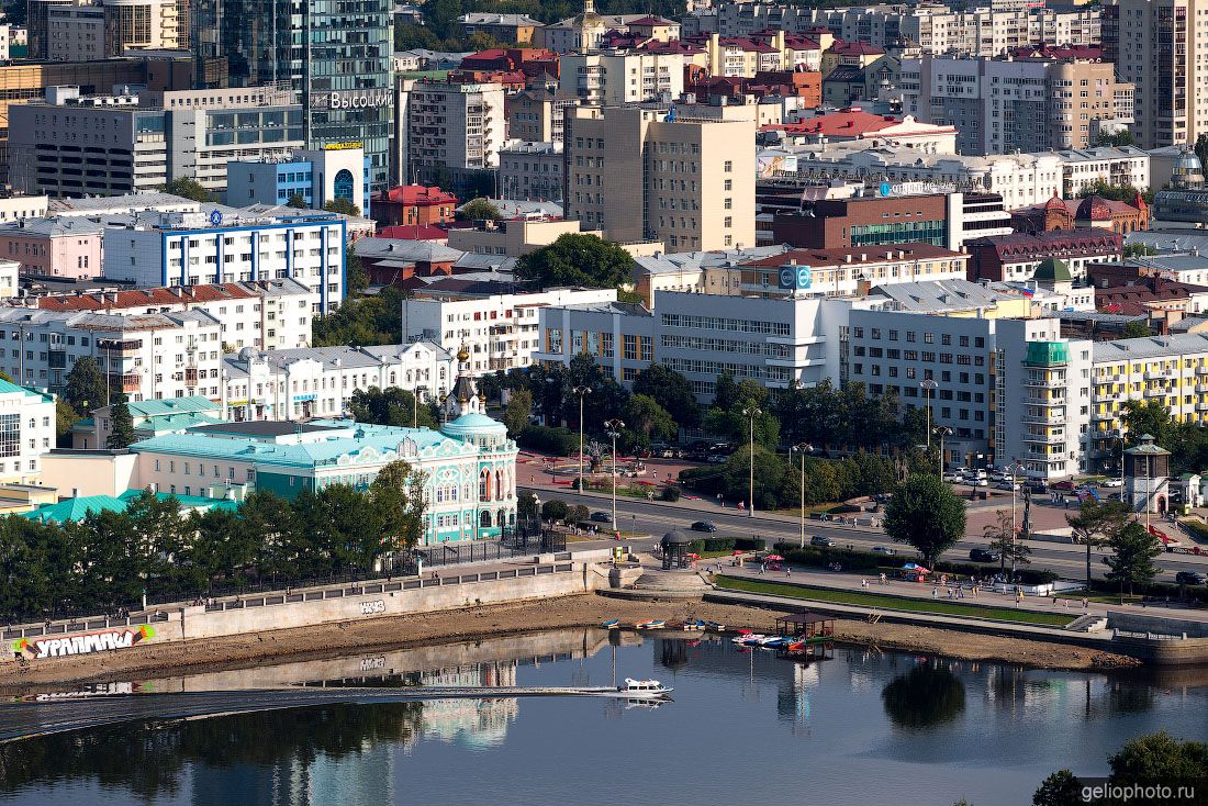 Плотинка в Екатеринбурге с высоты фото