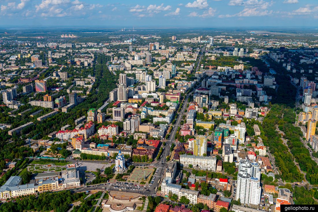 Центр Хабаровска с высоты фото