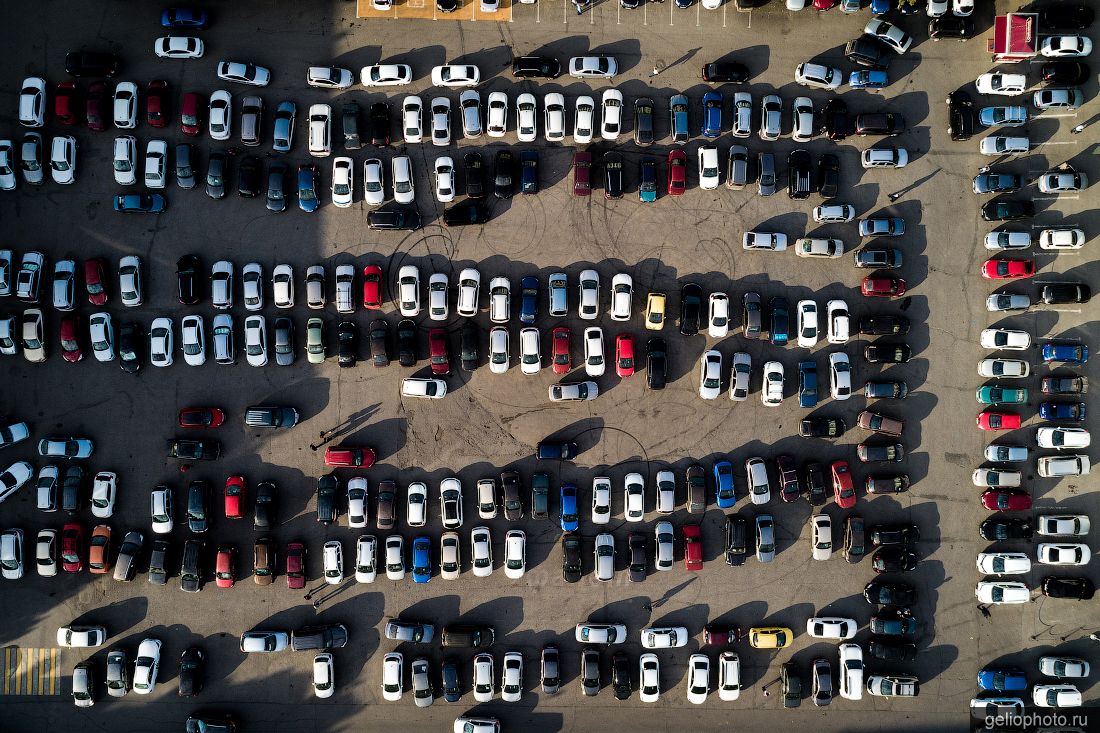 Парковка на Советской площади в Уфе фото