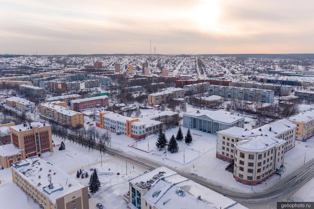 Площадь Ленина в Анжеро-Судженске фото