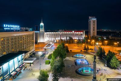 Театральная площадь в Красноярске фото