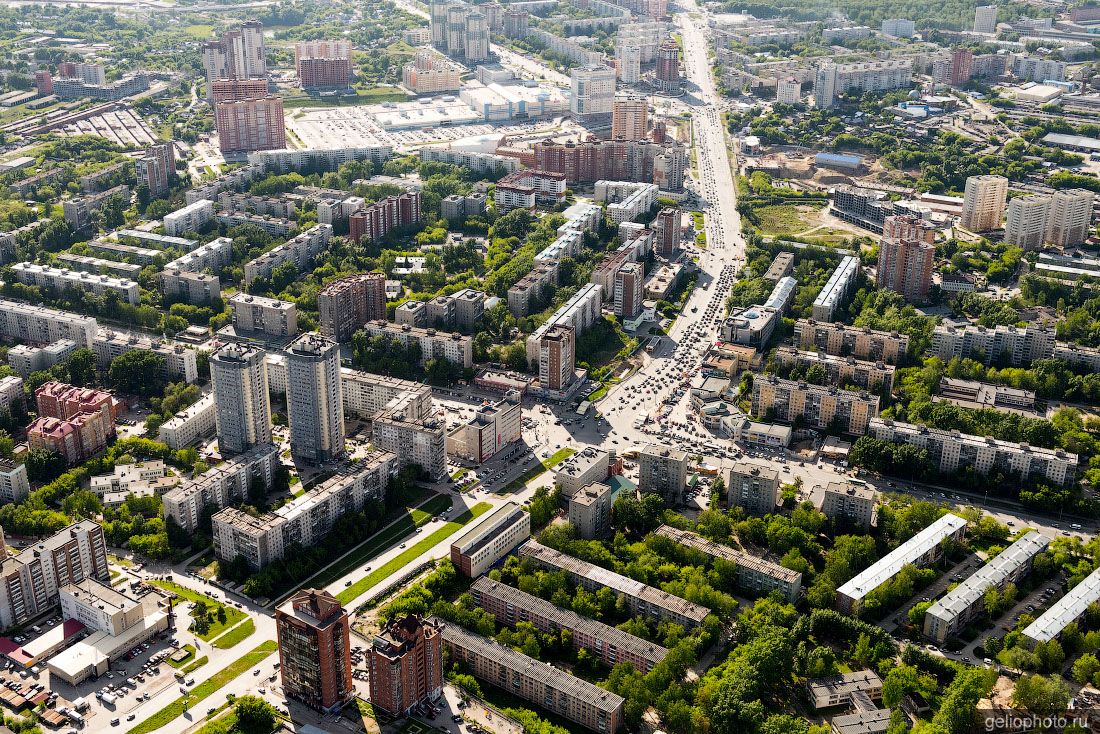 Микрорайон Золотая нива в Новосибирске с высоты фото