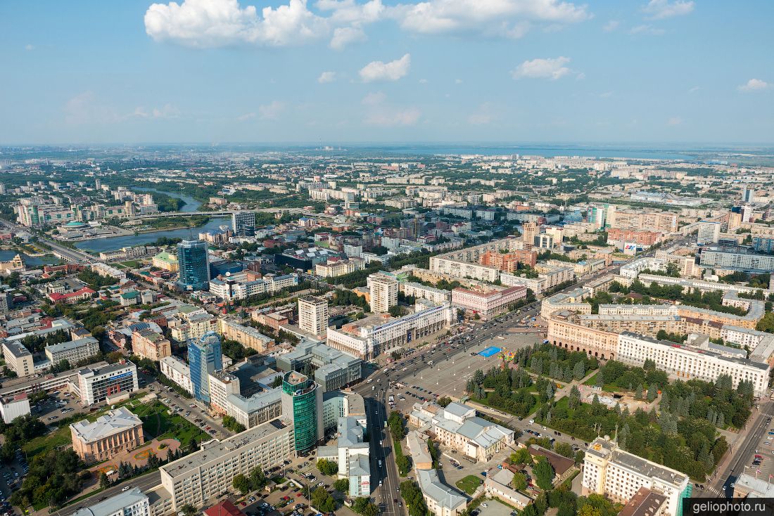 Центр Челябинска с высоты фото