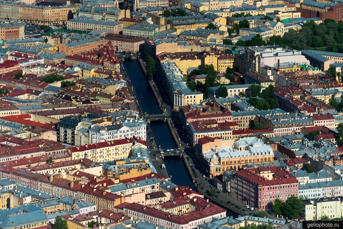 Канал Грибоедова с высоты фото