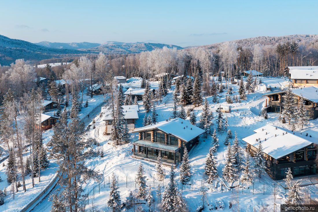 Санаторий Altay Restart в Белокурихе с высоты  фото