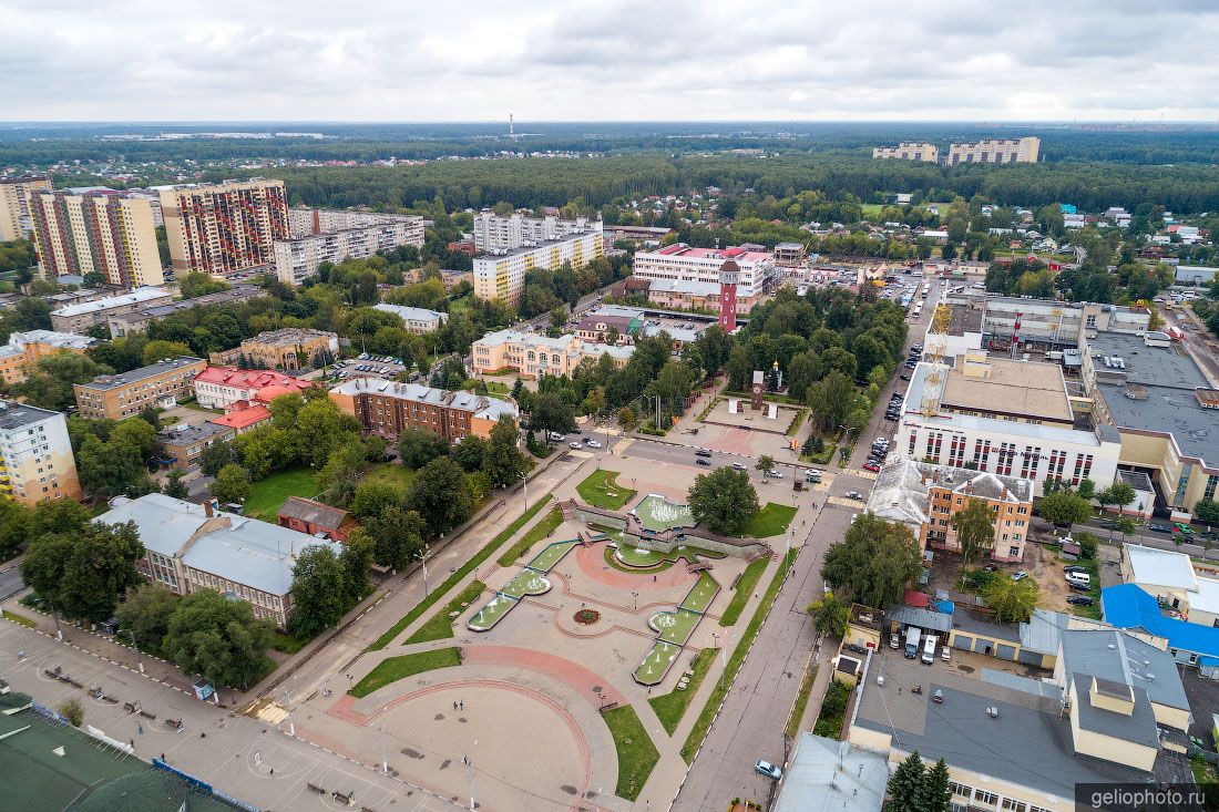 Центр Ногинска с высоты фото