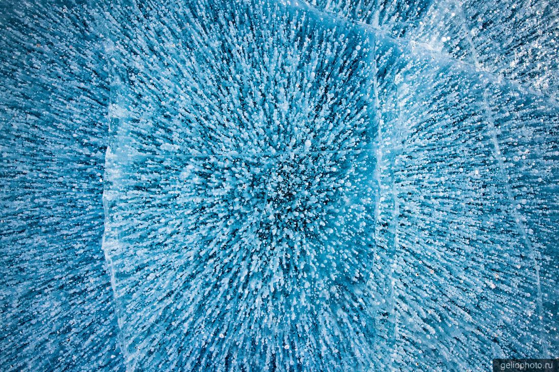 Метановые пузыри на Байкале фото