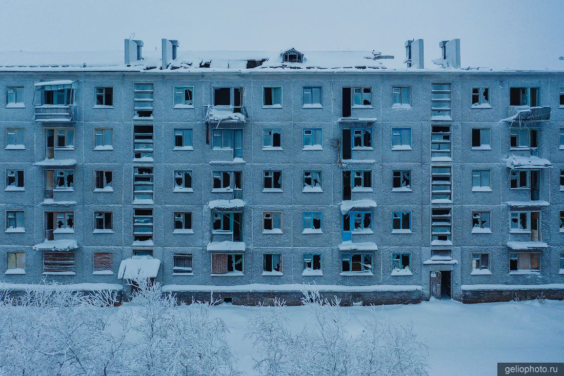 Заброшенный дом в посёлке Советский Воркуты фото