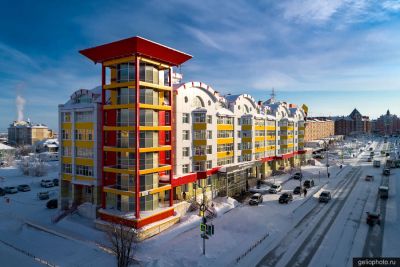 Дом на Чубынина 14 в Салехарде зимой фото