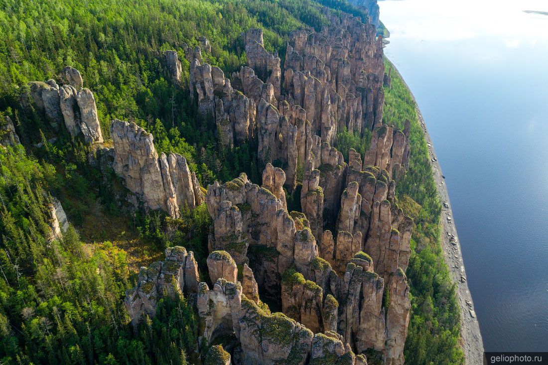 Ленские столбы с высоты фото