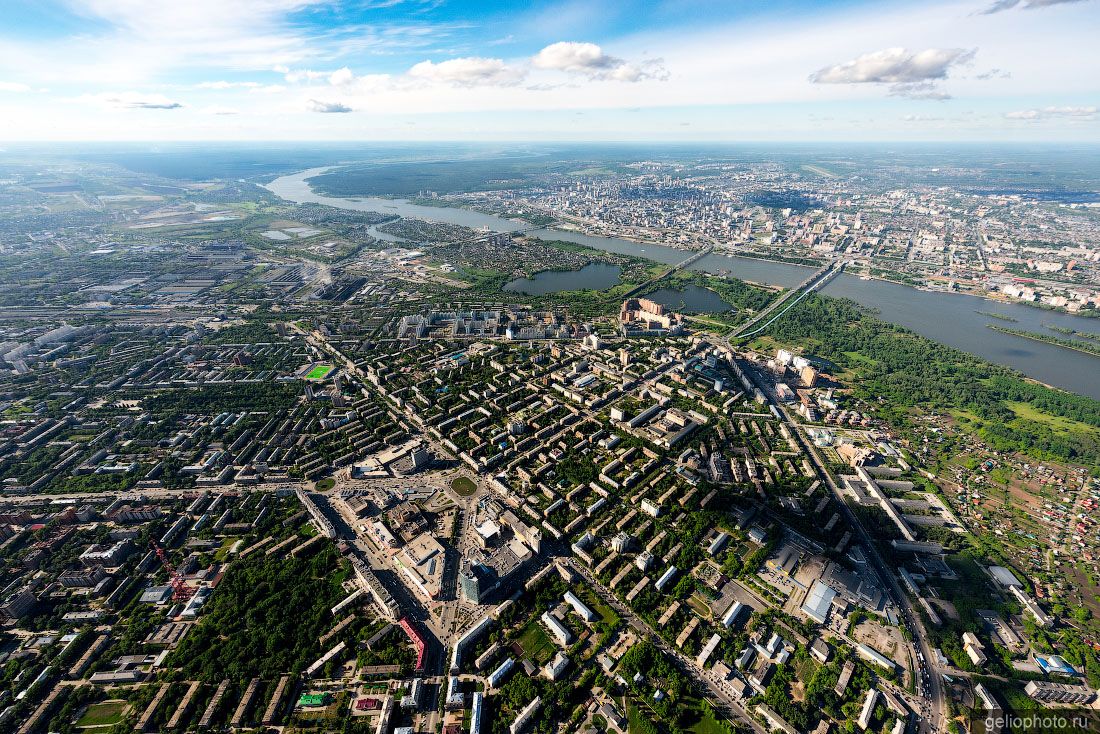 Новосибирск с высоты птичьего полёта фото
