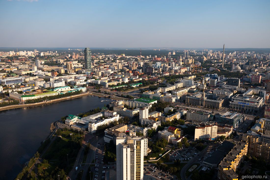 Центр Екатеринбурга с высоты фото