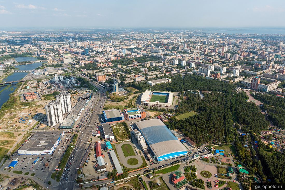 Челябинск с высоты днём фото