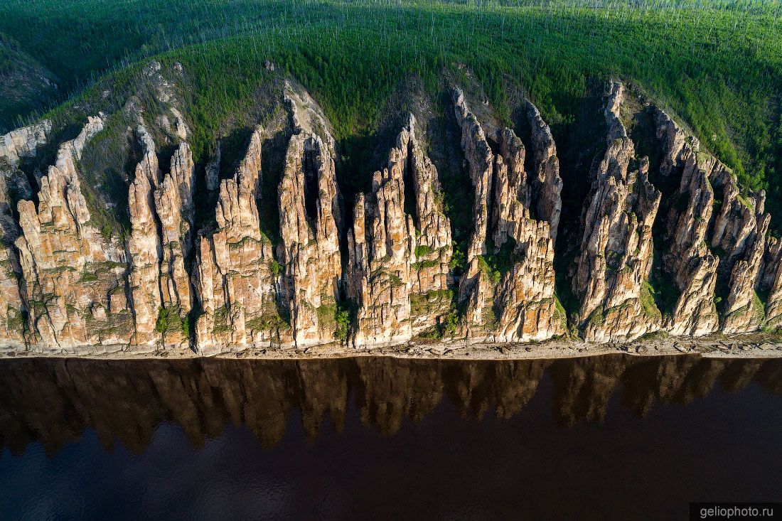 Ленские столбы с высоты фото