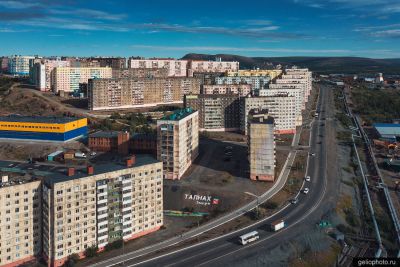 Улица Рудная в Талнахе фото